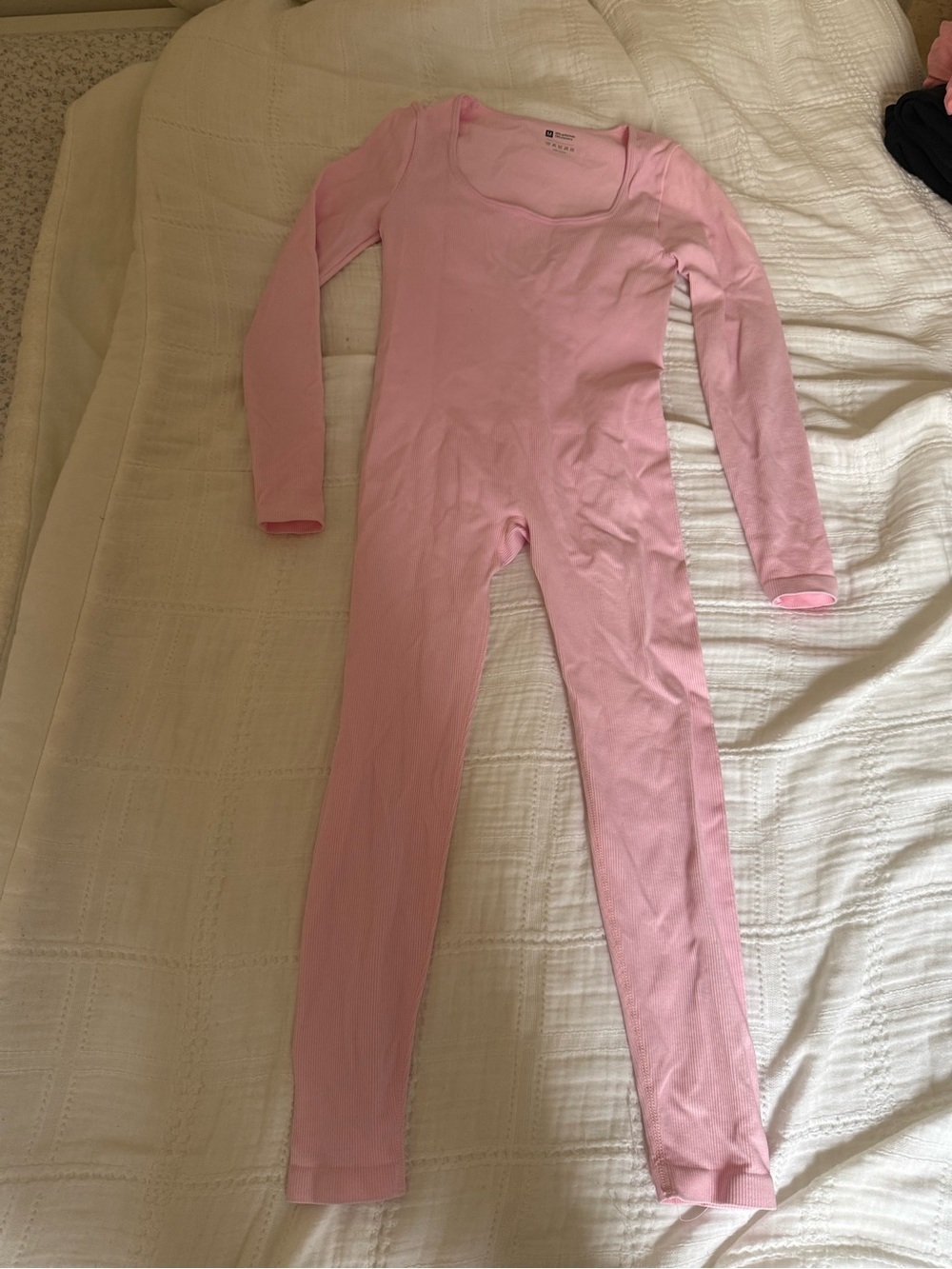 Kids Long-Sleeve One-Piece Bodysuit - Pink